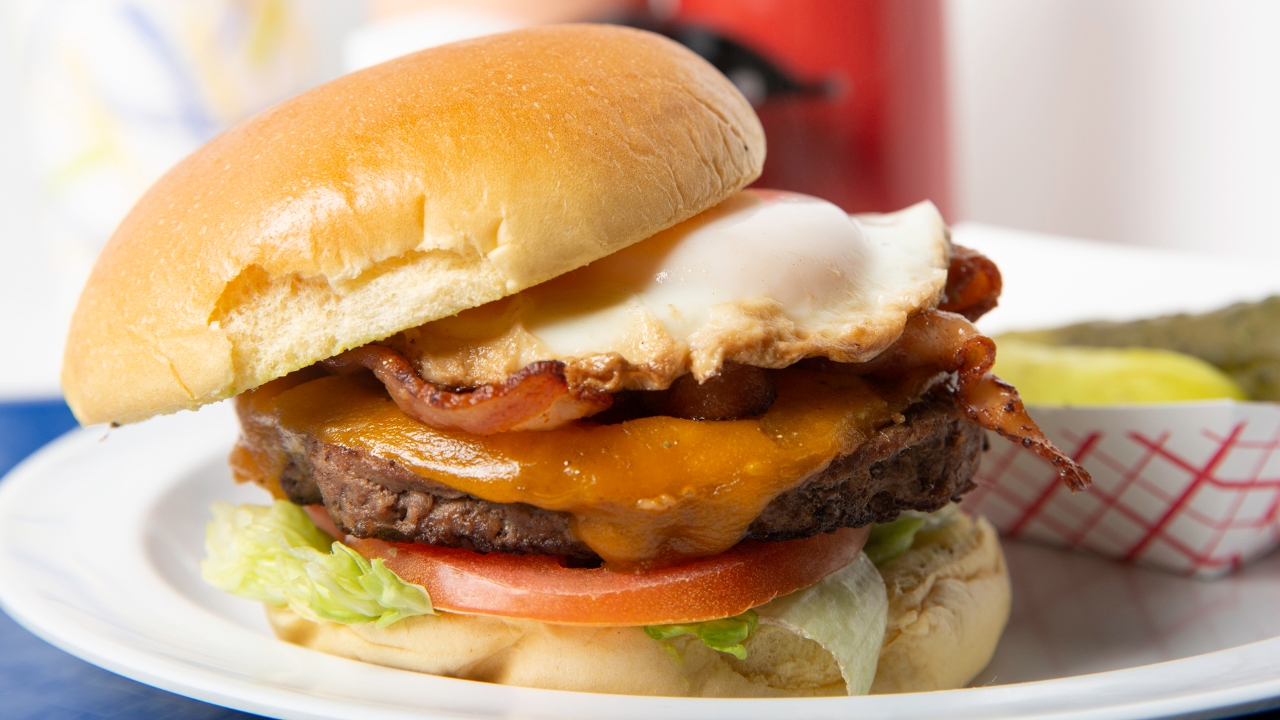 Order BEC Burger food online from Out of the Park Burgers store, Central Islip on bringmethat.com