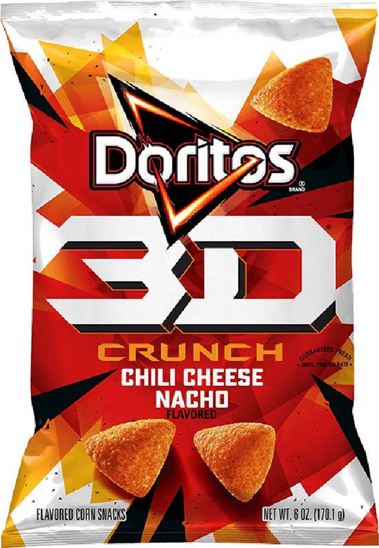 Order Doritos 3D Crunch Corn Snacks Chili Cheese Nacho food online from Exxon Food Mart store, Port Huron on bringmethat.com