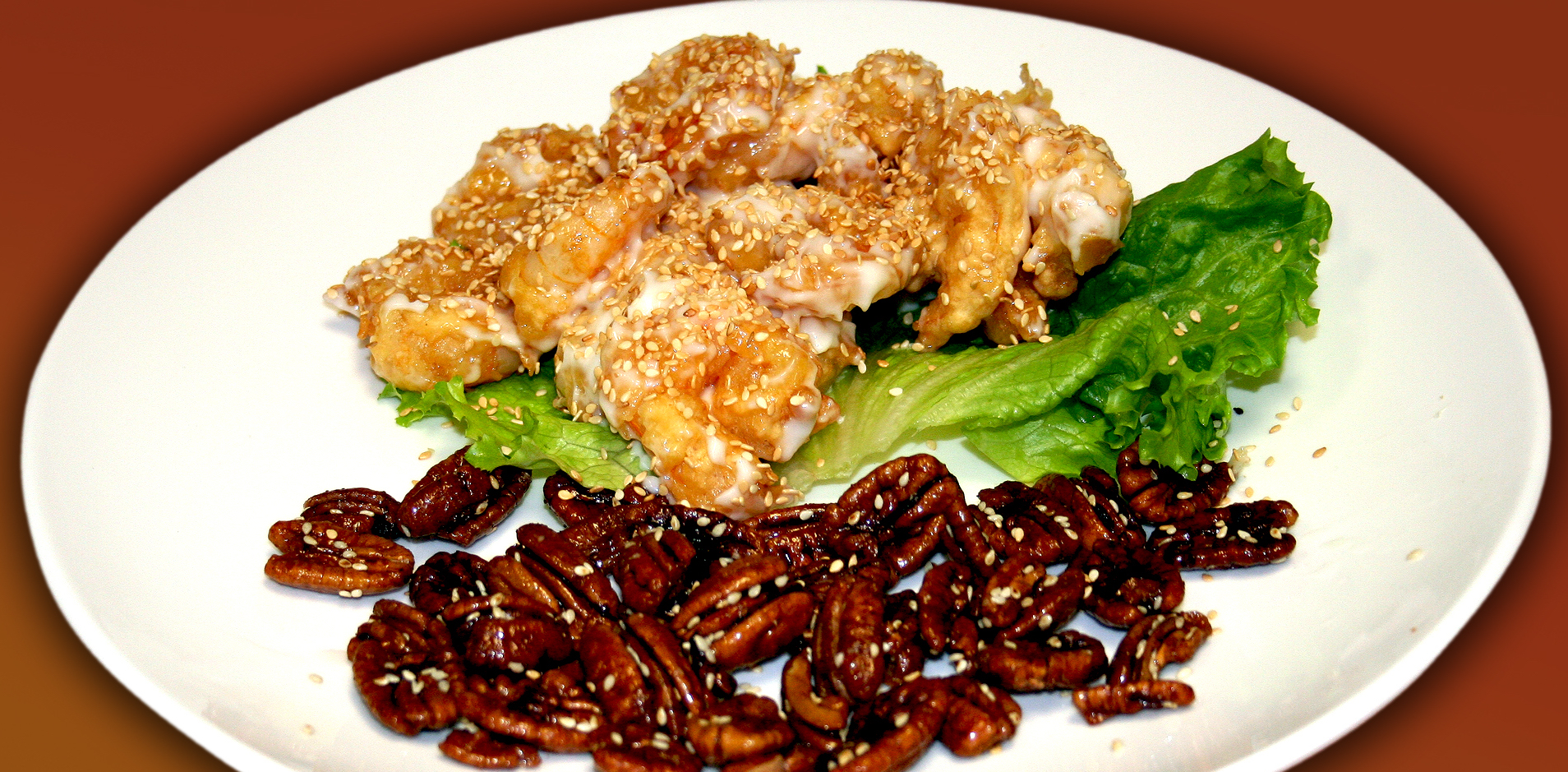 Order Candied Pecan Prawns food online from Fu Kee store, San Jose on bringmethat.com
