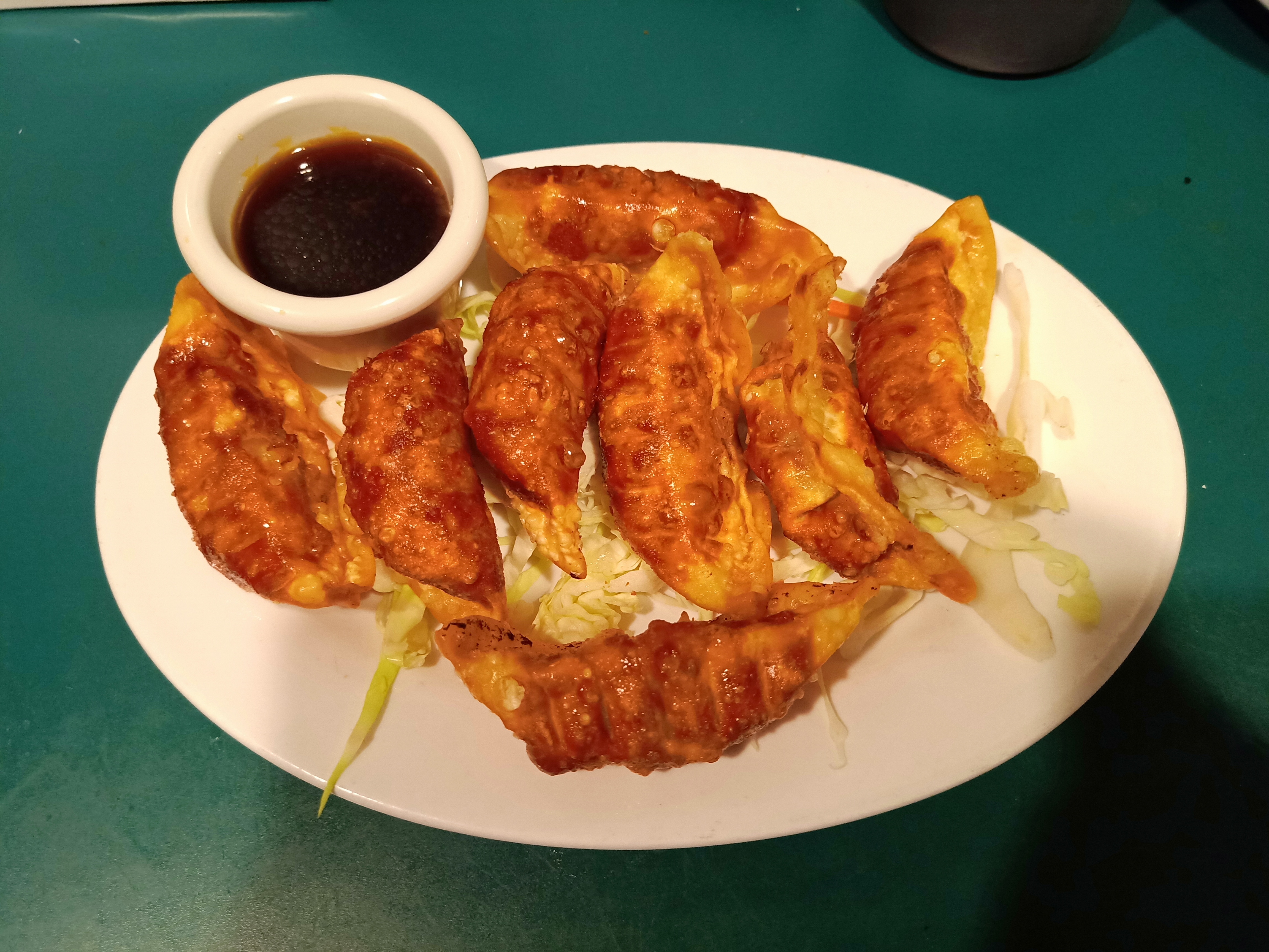 Order 7. Gyoza food online from China Chef Asian Cuisine store, Sacramento on bringmethat.com