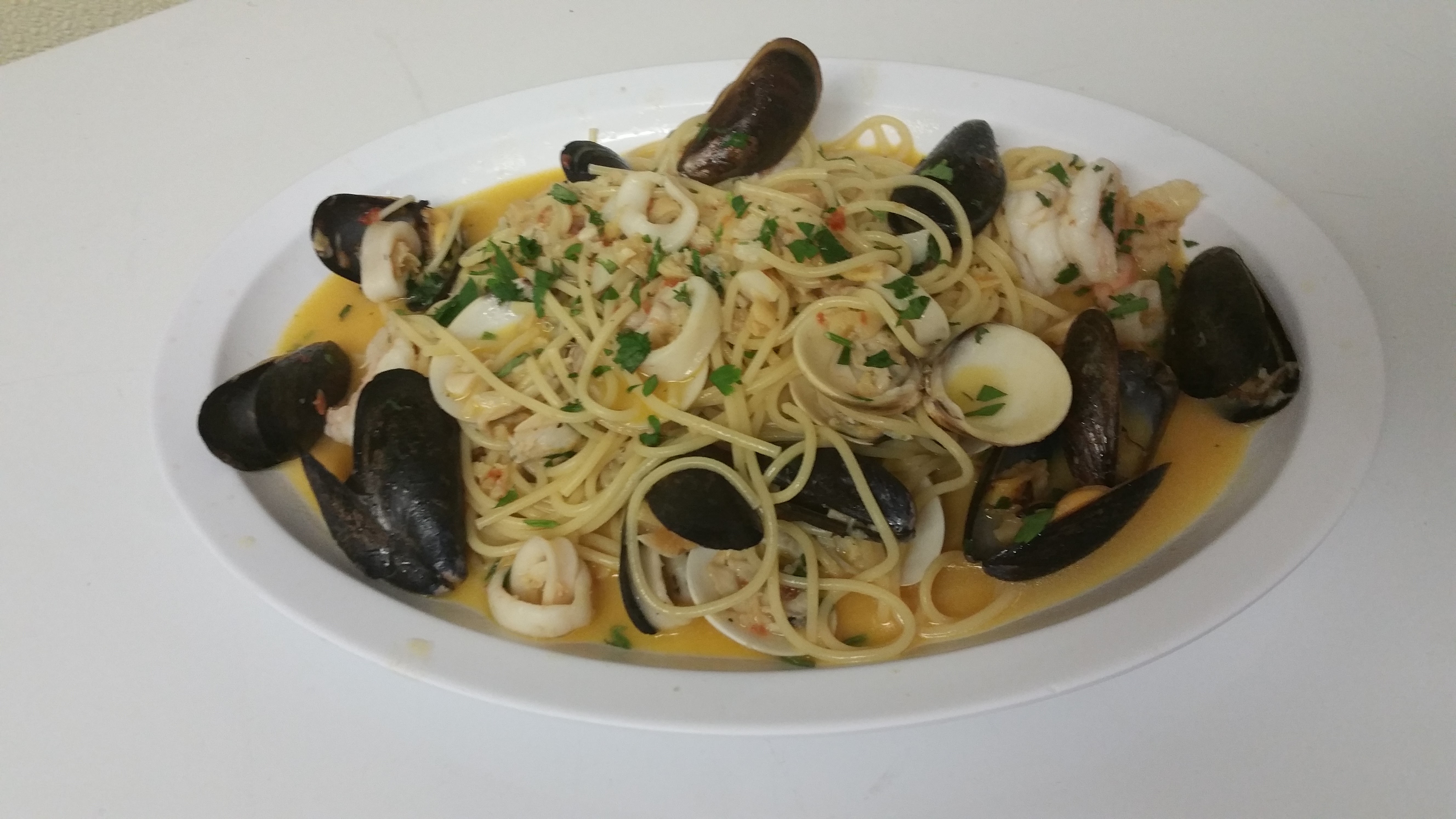 Order Seafood Pasta food online from Pizzarelli's Pizza store, Scarsdale on bringmethat.com