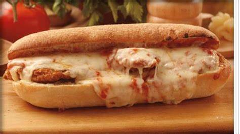 Order Chicken Parmigiana Sandwich food online from Cafe Deli-Cious store, New York on bringmethat.com