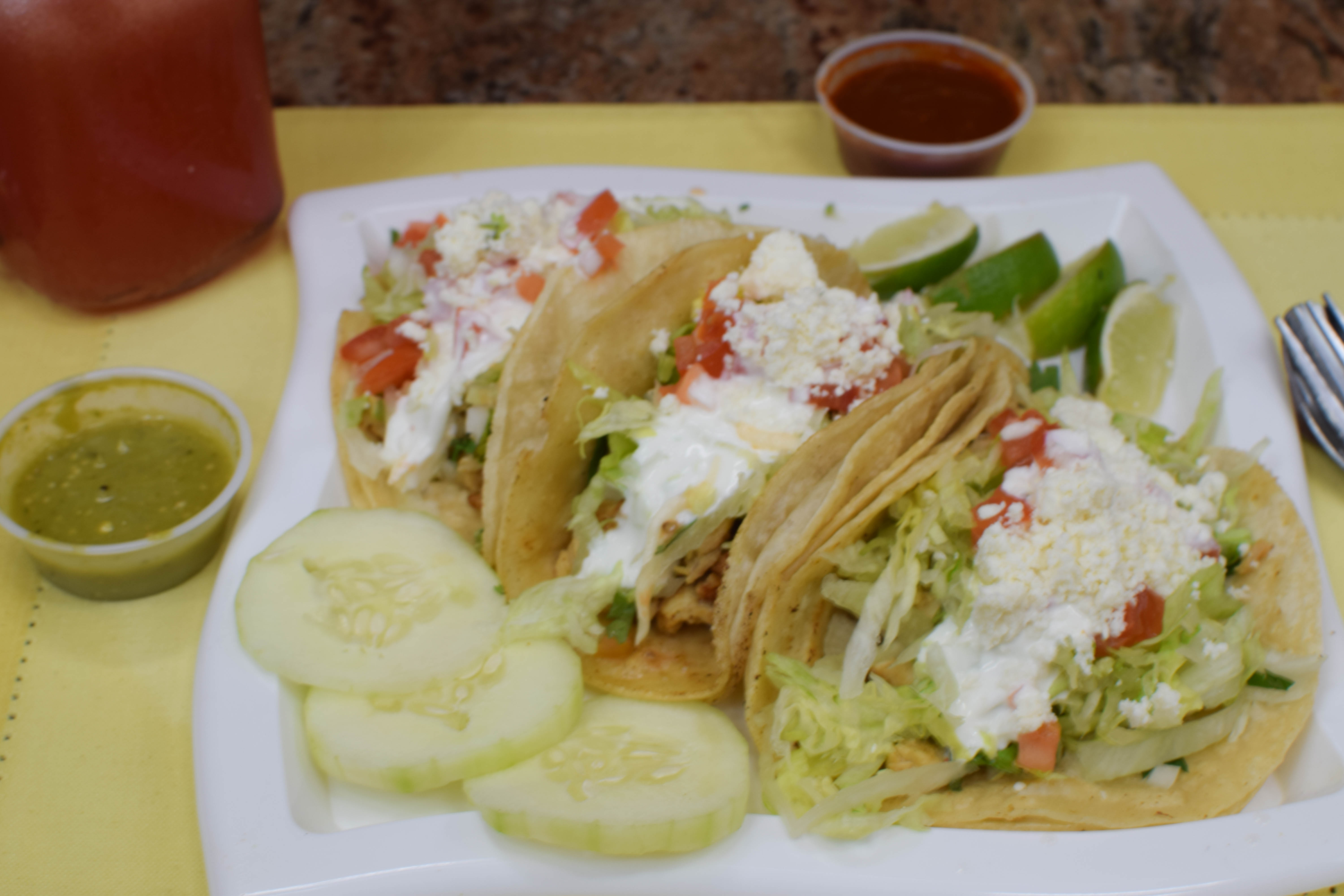 Order Al Pastor Taco food online from Antojitos Mexicanos Los Primos store, Yonkers on bringmethat.com