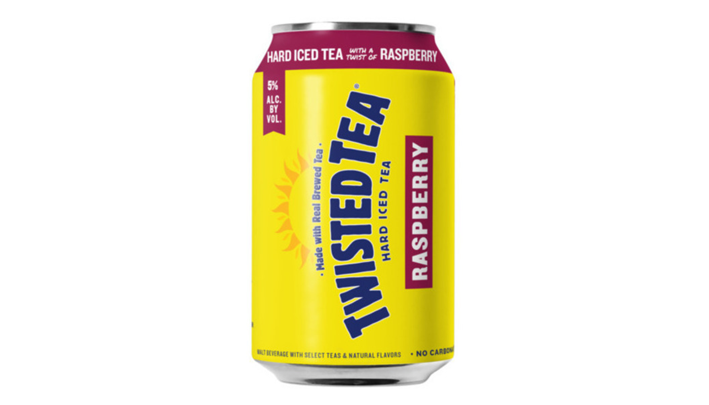 Order Twisted Tea Hard Iced Tea Raspberry 24 oz Can food online from Country Cousins Liquor & Jr Market store, Sylmar on bringmethat.com