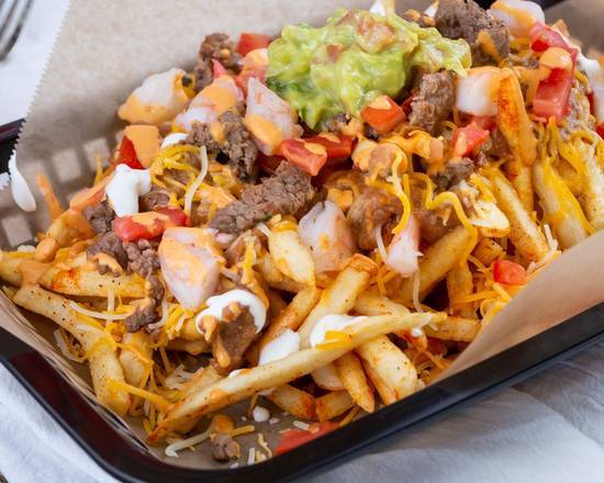 Order Carne Asada Fries food online from Crunchy Taco Snob store, San Jose on bringmethat.com