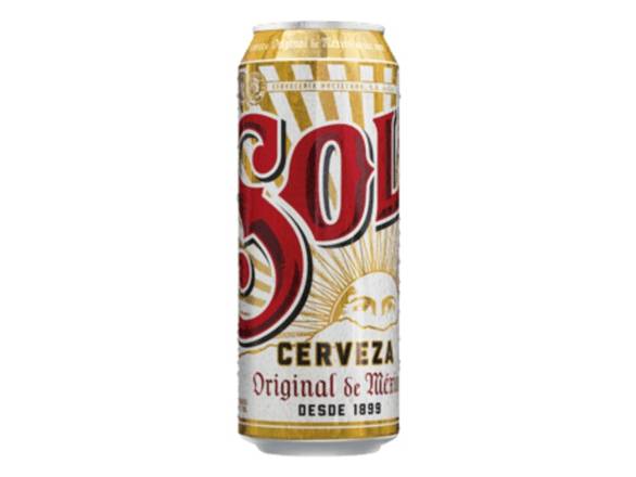 Order Sol Cerveza Mexican Import Lager Beer - 24oz Can food online from S H Liquor Market store, Los Angeles on bringmethat.com