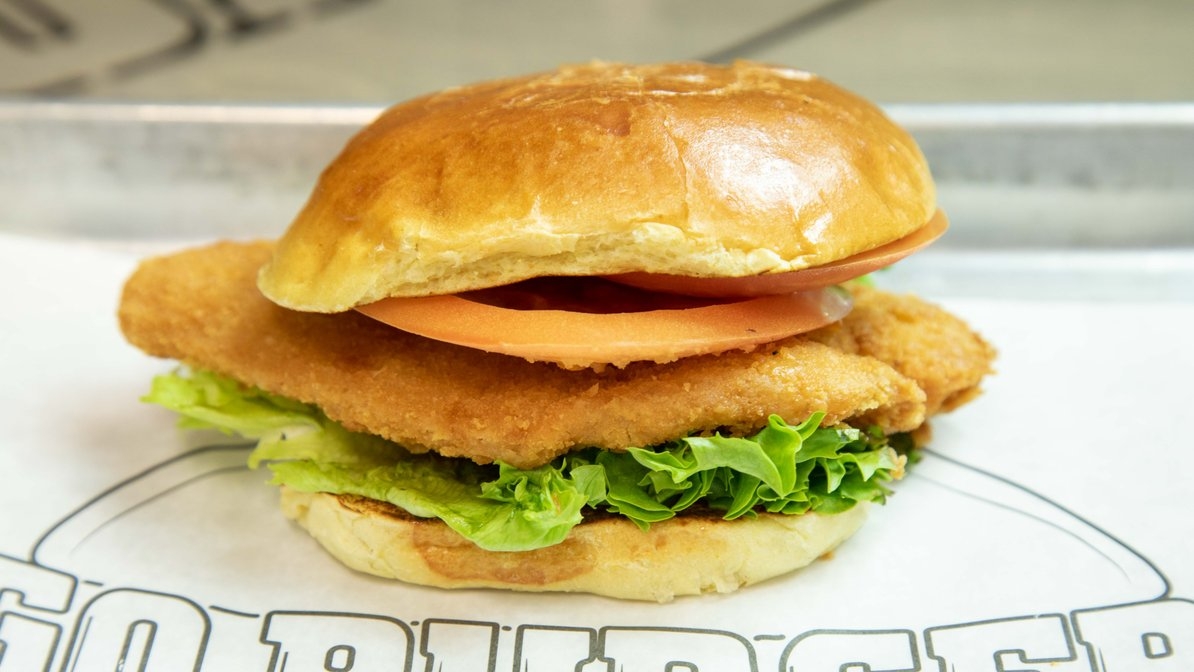 Order Fried Flounder Sandwich food online from Go Burger store, Mount Sinai on bringmethat.com