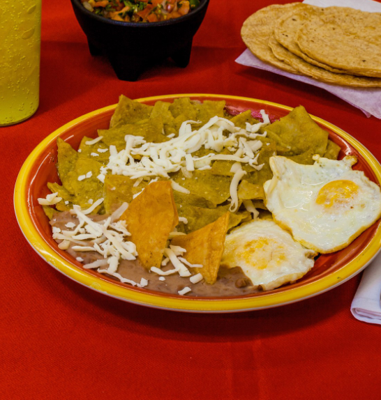 Order Chilaquiles with Salsa food online from Taqueria Cerro Grande store, Lansing on bringmethat.com