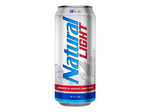 Order Natural Light - 6x 16oz Cans food online from American Spirits Beverage Co store, Dallas on bringmethat.com