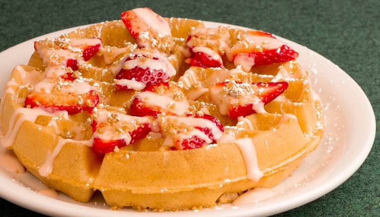 Order Strawberry Shortcake Waffle  food online from Metro Diner store, Oklahoma City on bringmethat.com