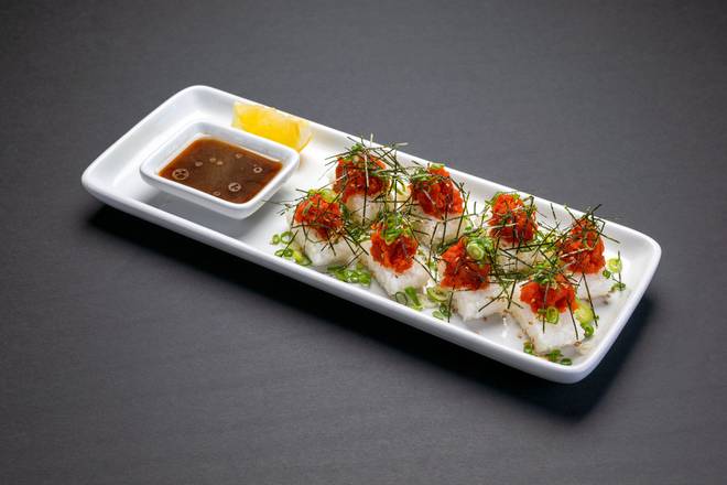 Order Spicy Tuna Sushi Bites food online from Rakkan Ramen store, Long Beach on bringmethat.com