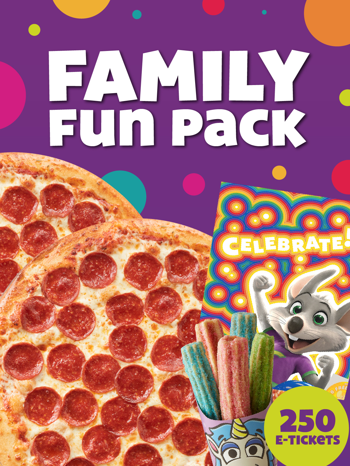Order Family Fun Pack food online from Chuck E. Cheese store, Kennewick on bringmethat.com