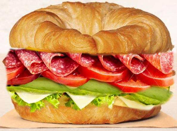 Order Salami Sandwich Croissant food online from Soup Kettle Grille store, Meridian on bringmethat.com