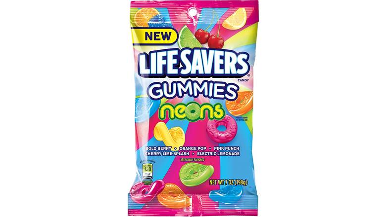Order Lifesavers Gummies Neon Candies food online from Shell Rock Spring store, Bel Air on bringmethat.com