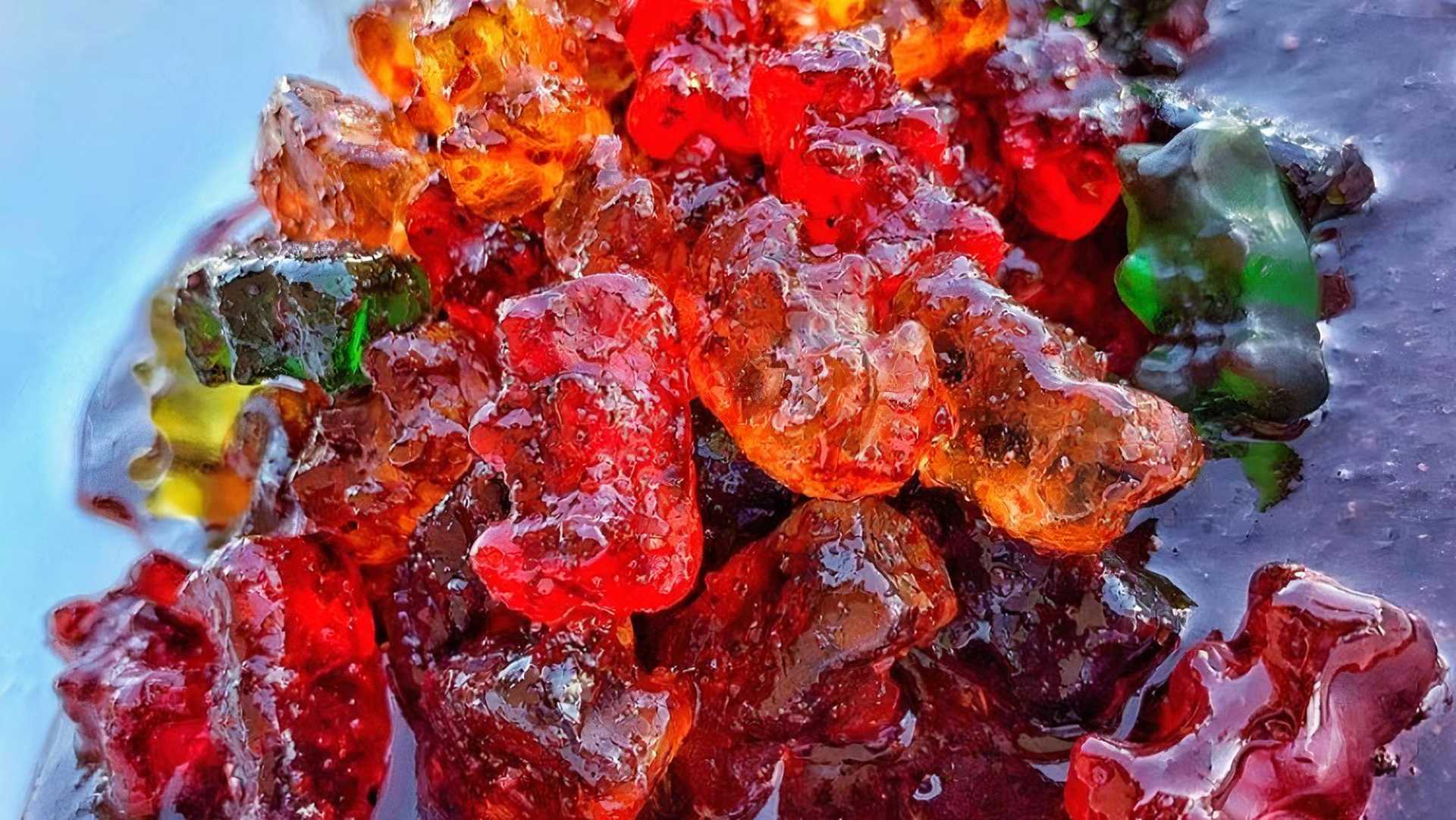 Order 1 lb. Chamoy Infused Gummy Bears food online from Krazy Cup store, Downey on bringmethat.com