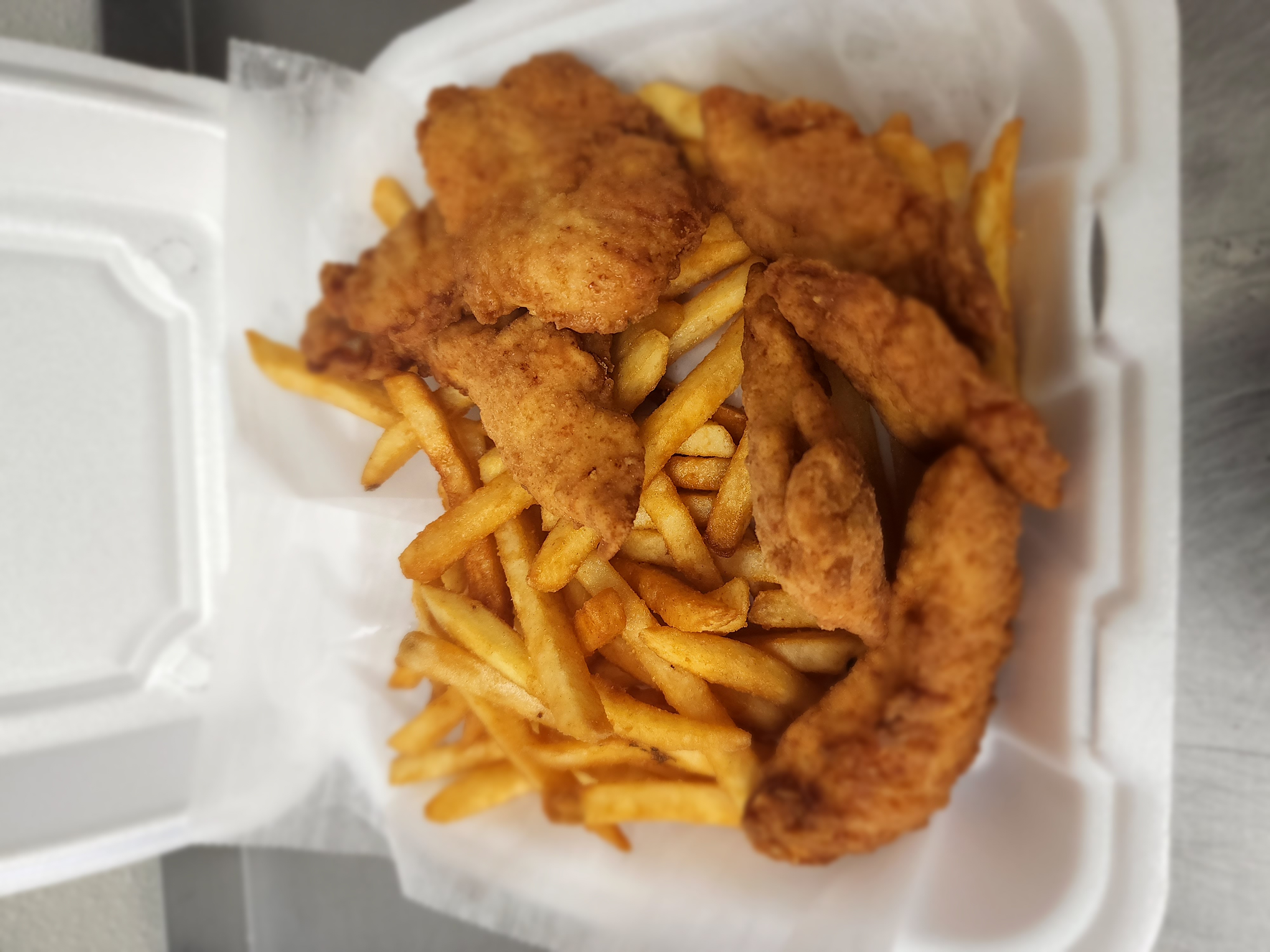 Order Chicken Fingers with French Fries food online from Panaro's Pizzeria store, Bridgeport on bringmethat.com