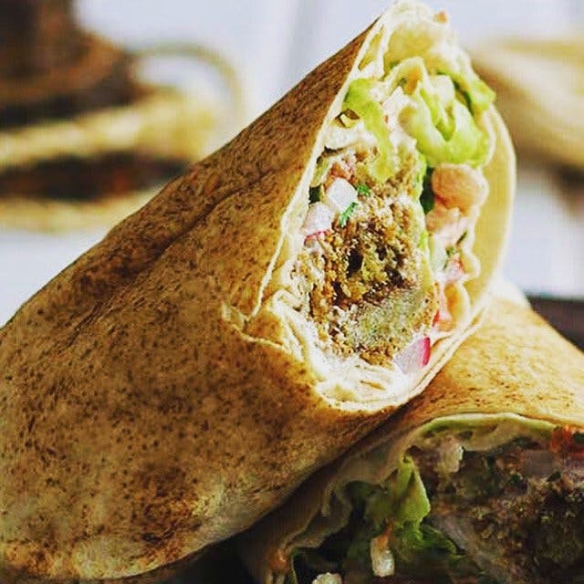 Order Falafel Wrap - Wrap food online from Pizza By Rocco store, Natick on bringmethat.com
