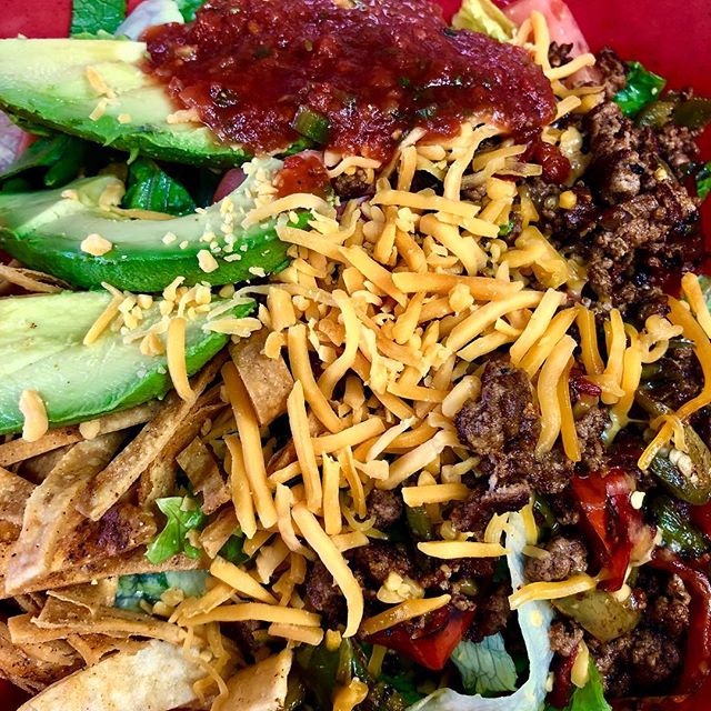 Order Taco Beef Salad food online from Buddy's Burgers store, Exton on bringmethat.com