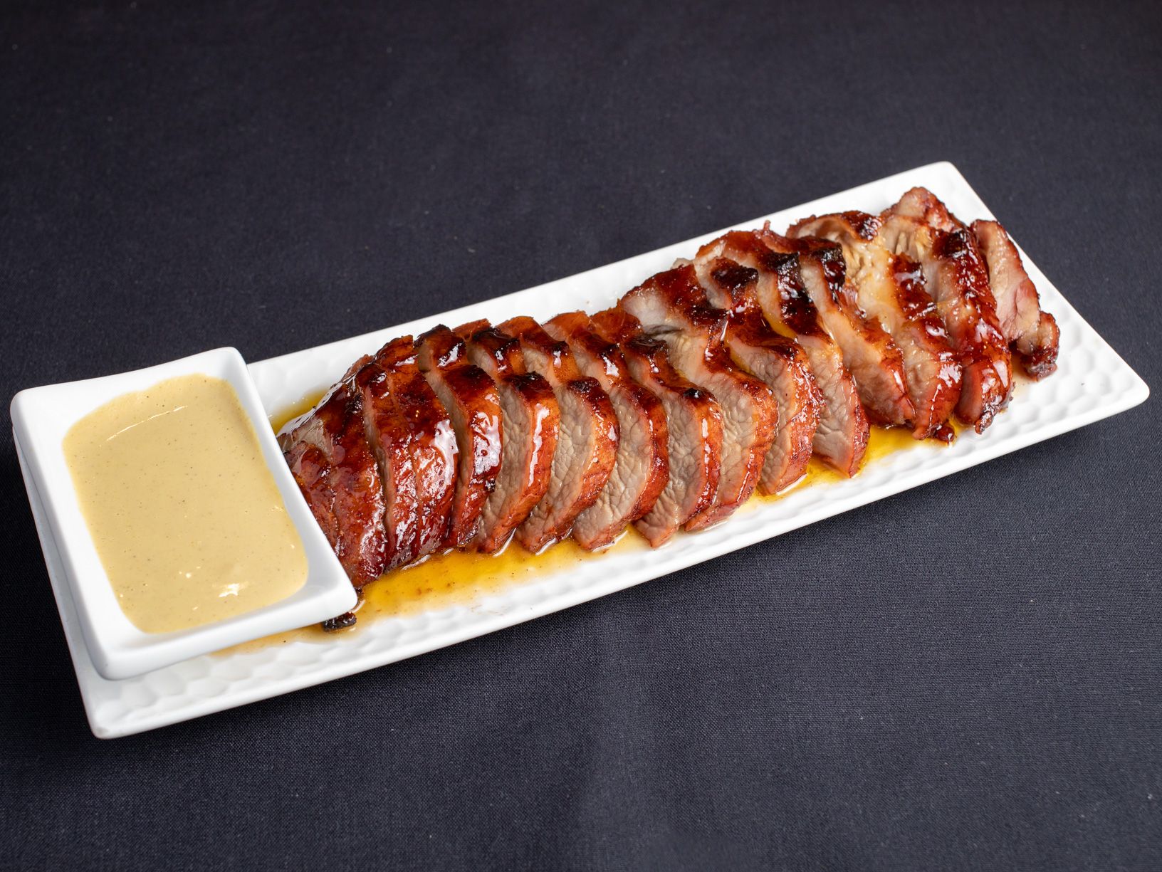 Order Slow-Roasted Kurobuta Pork Loin Char Siu food online from China Live Signatures store, Daly City on bringmethat.com