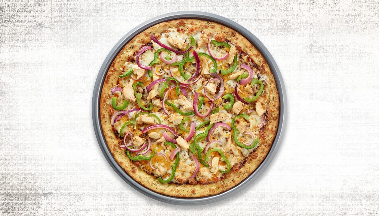 Order Homestyle BBQ Chicken Large 14" Specialty Pizza food online from Pasqually Pizza & Wings store, Fairview Heights on bringmethat.com