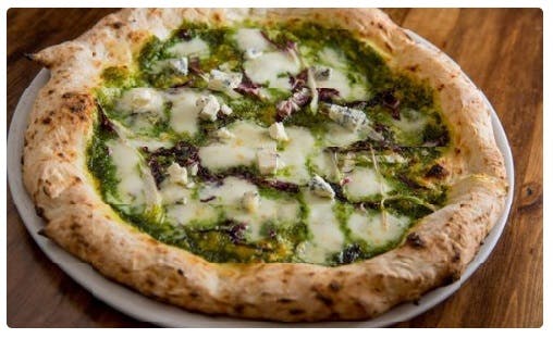 Order Pesto Pizza - Personal 12'' (6 Slices) food online from Dellarocco's of Brooklyn store, Brooklyn Heights on bringmethat.com