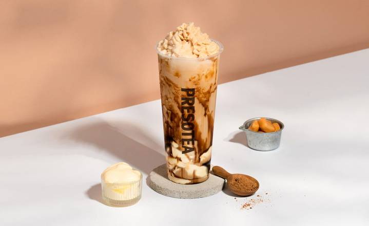 Order Flan Cafe Frappe food online from Presotea store, Commerce Charter Township on bringmethat.com