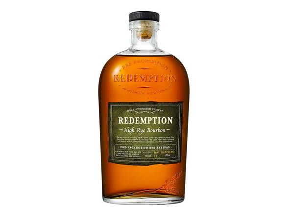 Order Redemption Straight High-Rye Bourbon - 750ml Bottle food online from Josh Wines & Liquors Inc store, New York on bringmethat.com