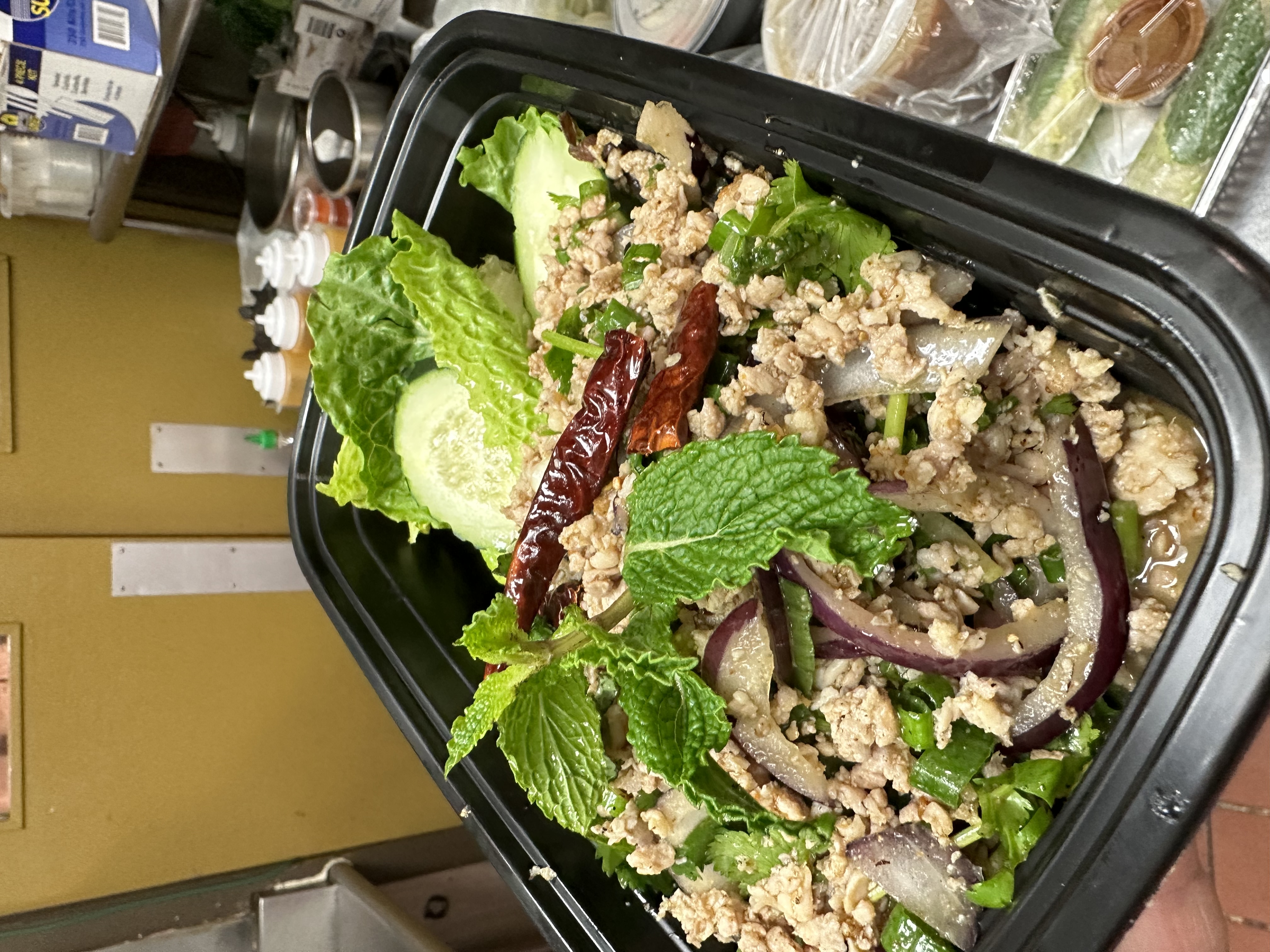 Order Larb Salad food online from Pho n' Rice store, Somerville on bringmethat.com