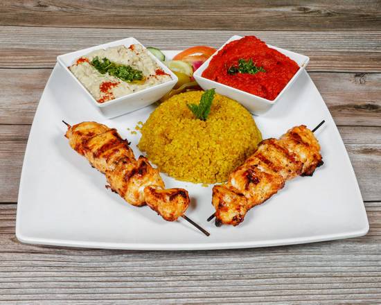 Order Chicken Tawook (8 pcs) food online from GOLDEN GRILL AUTHENTIC LEBANESE CUISINE store, Fresno on bringmethat.com