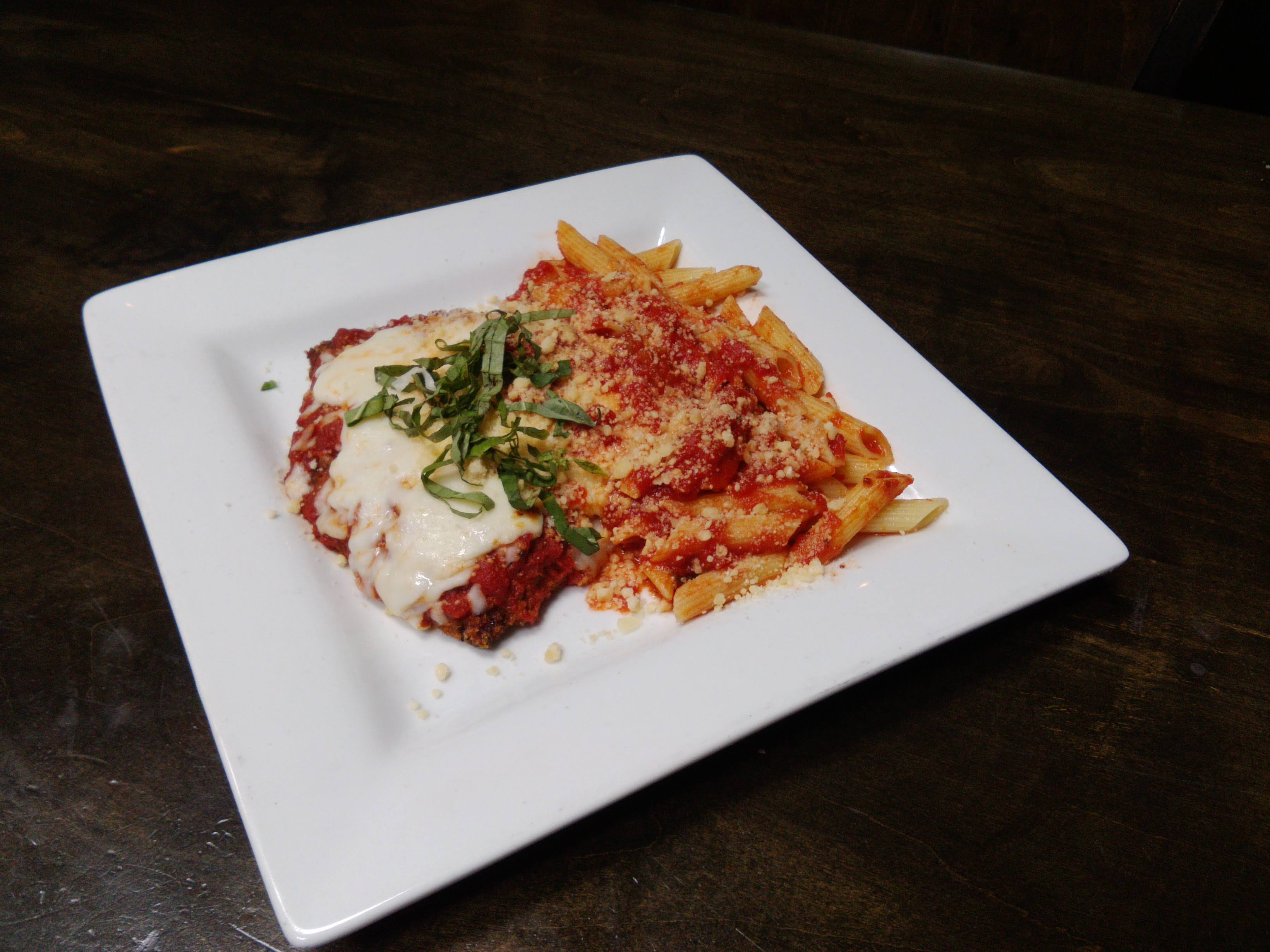 Order Chicken Parmesan Pasta food online from Sd Taproom store, San Diego on bringmethat.com
