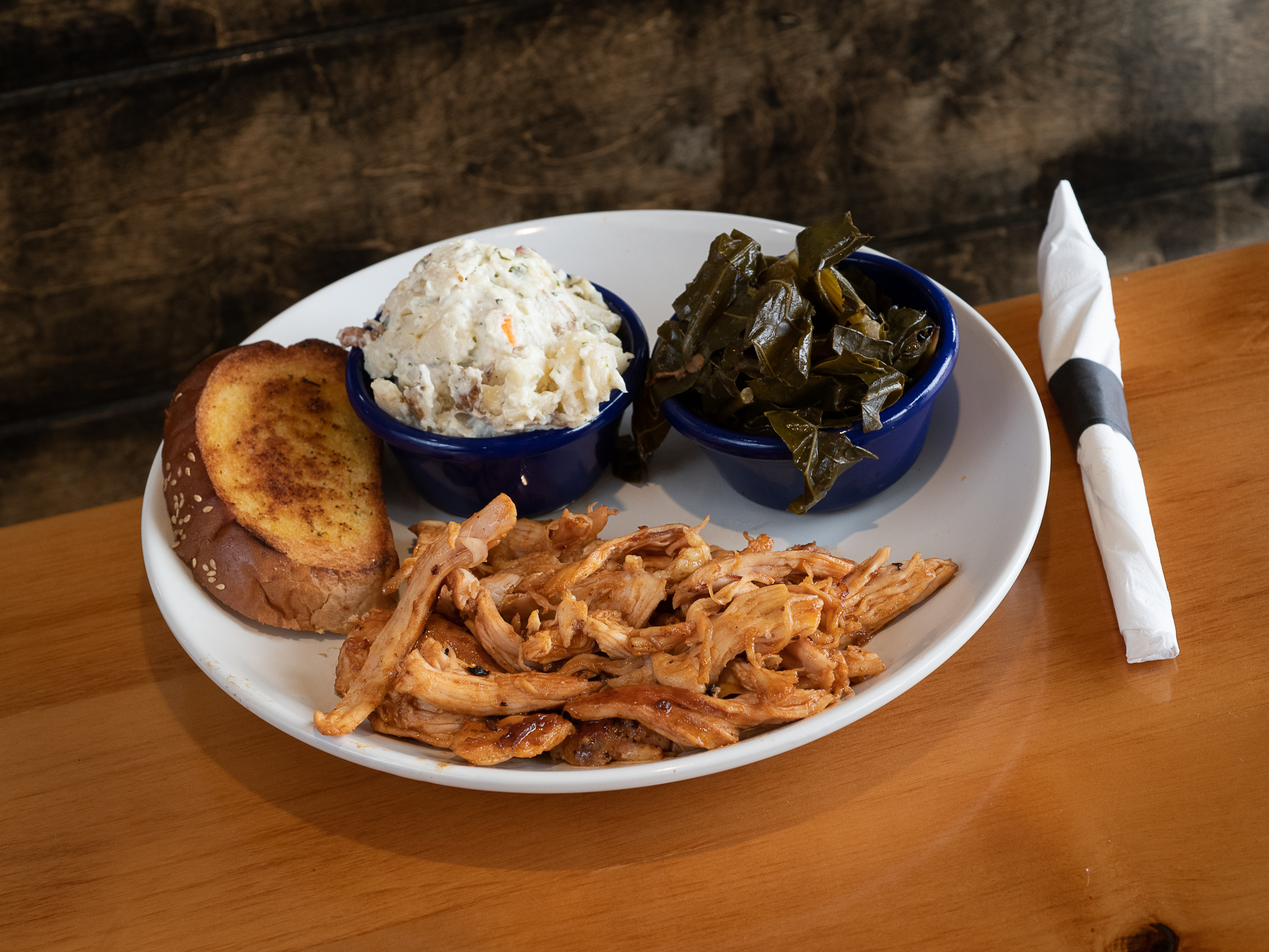 Order Smoked Pulled Chicken food online from Happy Hawg Bbq store, Hiram on bringmethat.com