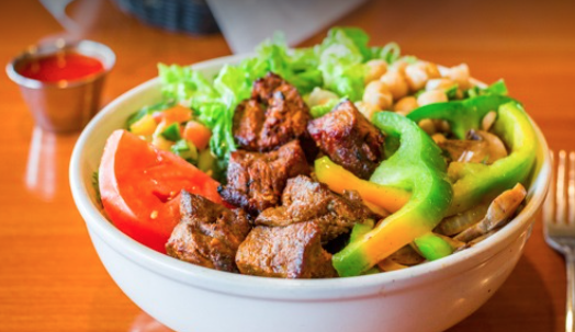 Order Beef Kabob Bowl food online from Salam restaurant store, Chicago on bringmethat.com