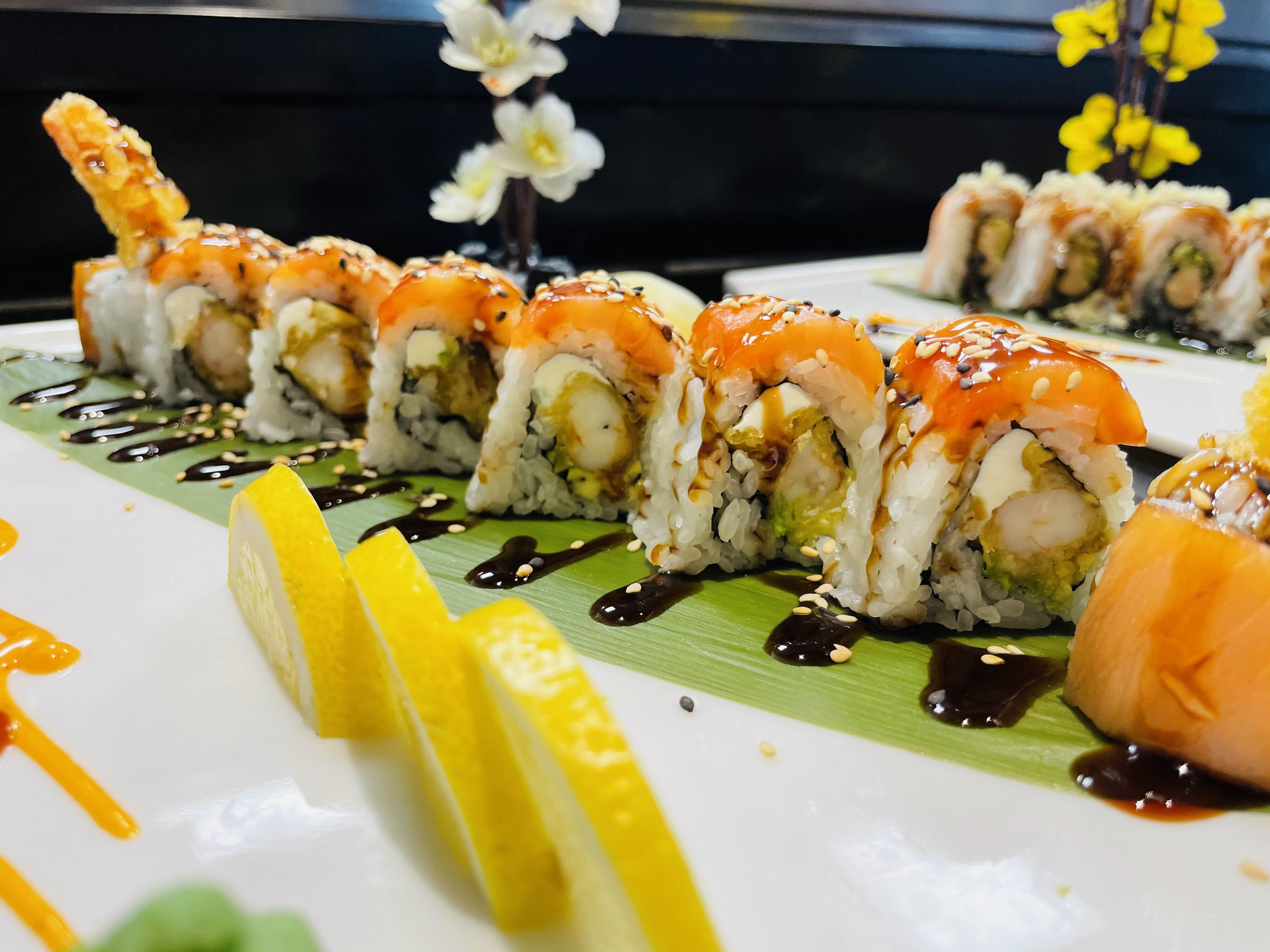 Order S11. Butterfly Roll food online from Asian Cuisine & Sushi Bar store, Salt Lake City on bringmethat.com