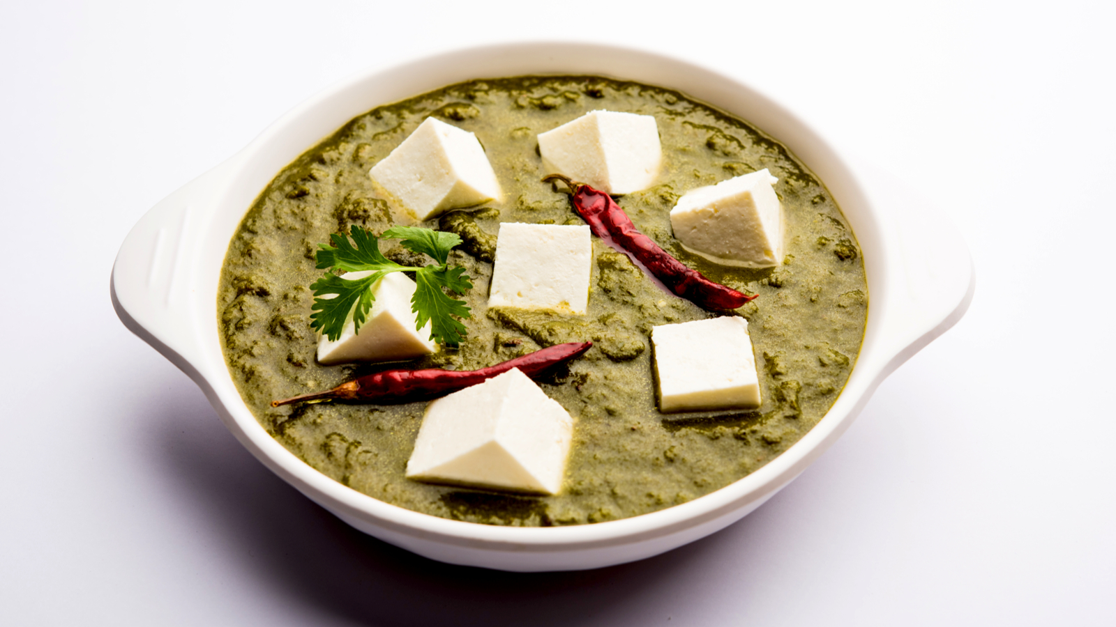 Order Saag Paneer Curry food online from Curry Curry Curry store, Milpitas on bringmethat.com