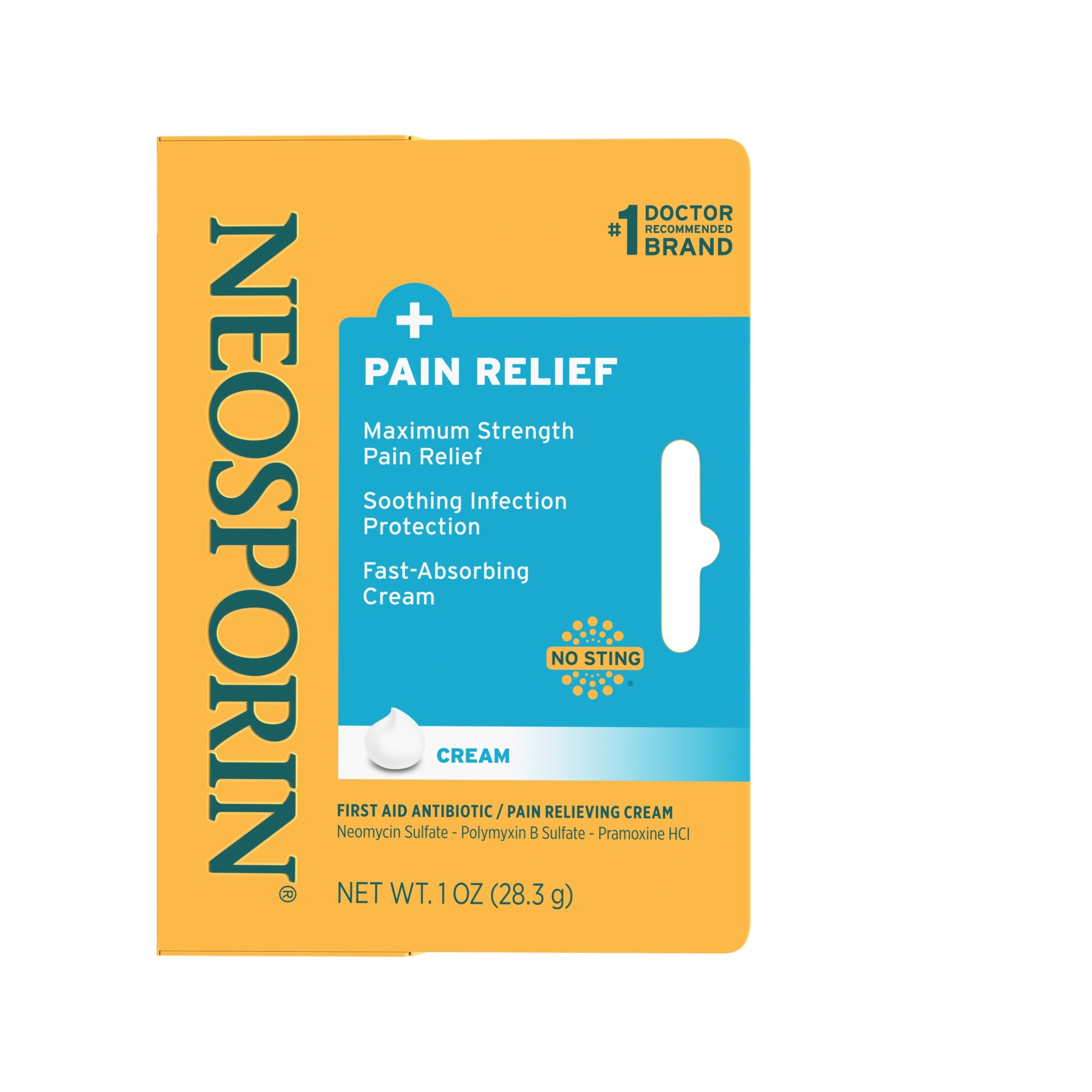 Order Neosporin + Pain Relief Dual Action Cream, 1 oz food online from Rite Aid store, READING on bringmethat.com