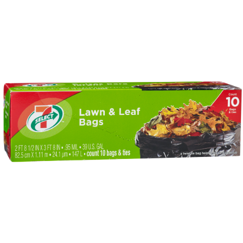 Order 7-Select Lawn Leaf Bags 39 Gal 10ct food online from 7-Eleven store, Mt. Juliet on bringmethat.com