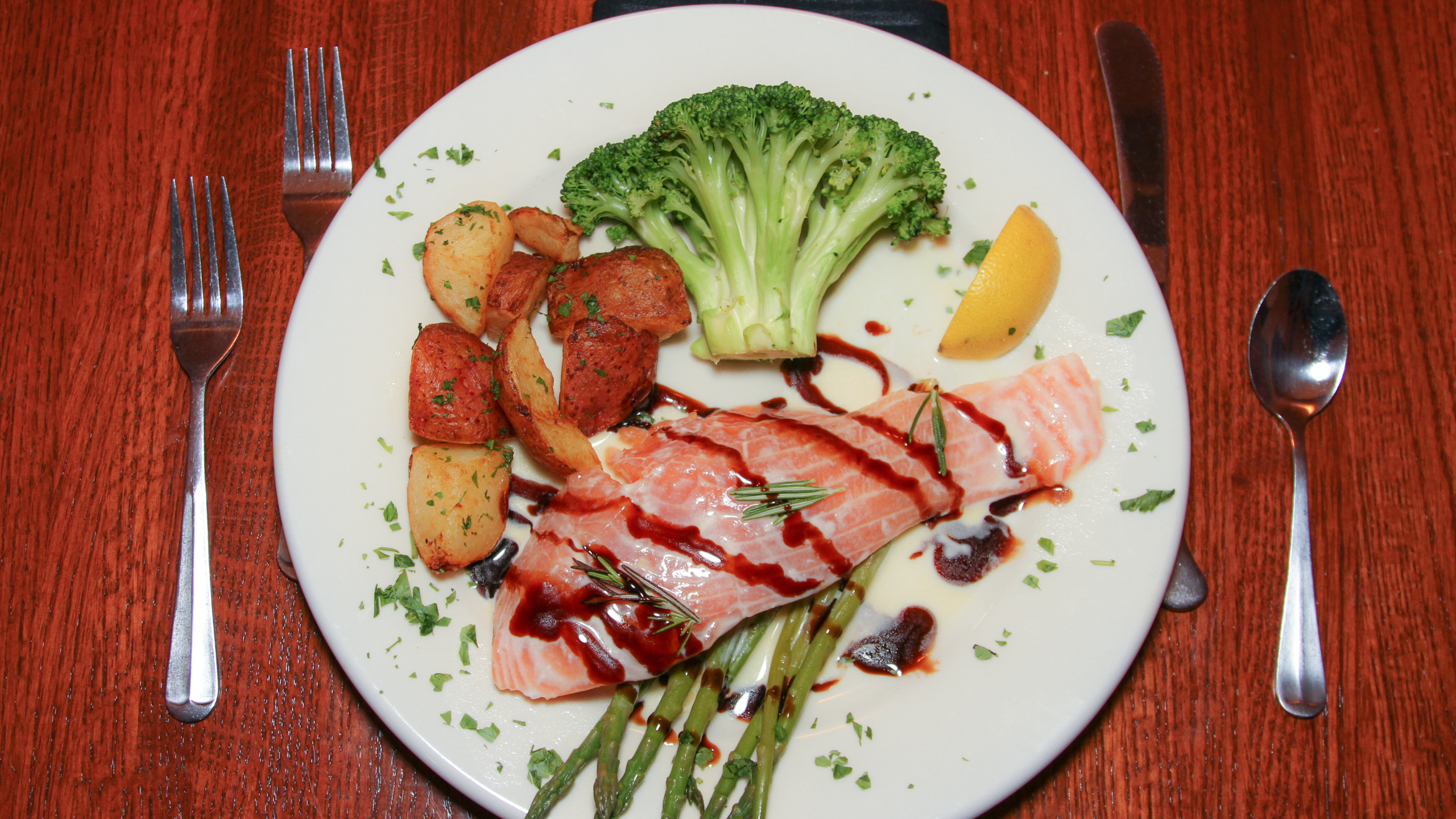 Order Salmon Romarin food online from Thorndale Inn store, Downingtown on bringmethat.com