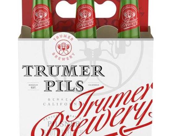 Order Trumer Pils, 6pk-12oz bottle beer (4.9% ABV) food online from Tenderloin Liquor store, San Francisco on bringmethat.com