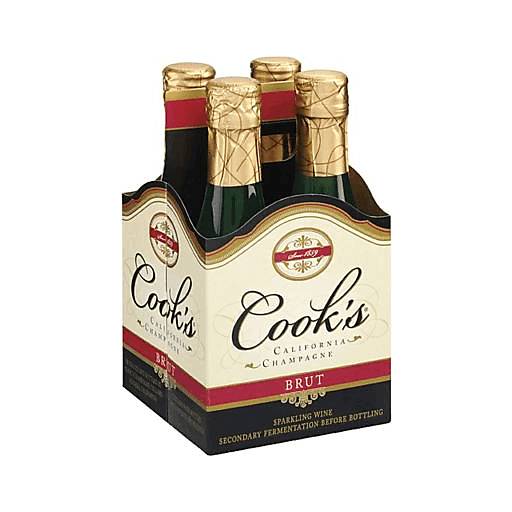 Order Cook's Brut  (4PK 187 ML) 4783 food online from Bevmo! store, Chino on bringmethat.com