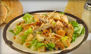 Order Grilled Chicken Caesar Salad food online from Papa Saverios Pizzeria store, West Chicago on bringmethat.com