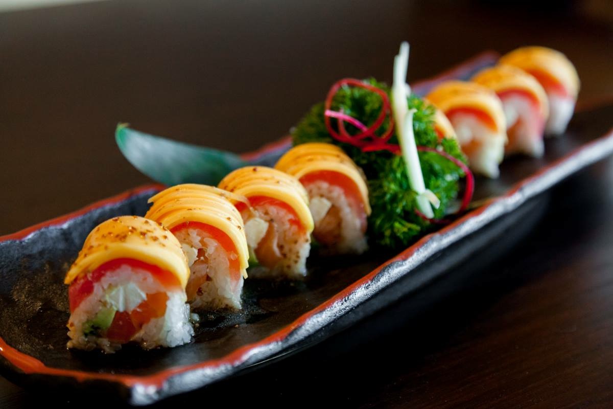 Order Sunkissed Fresh Roll food online from Umi Sushi store, Bakersfield on bringmethat.com