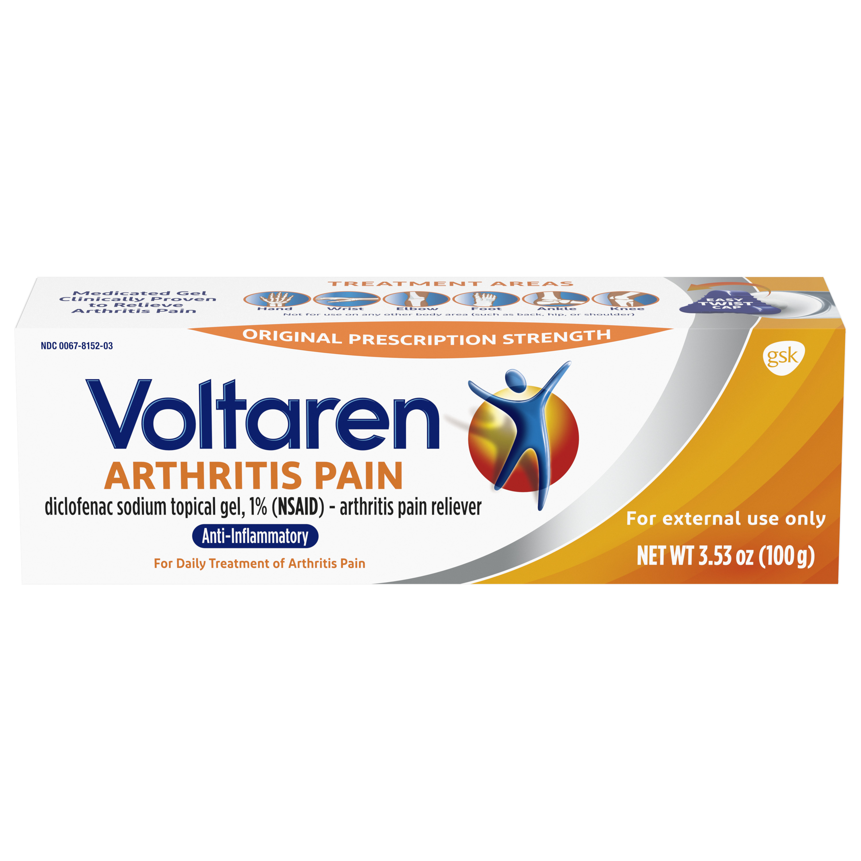 Order Voltaren Topical Arthritis Pain Relief Gel - 3.53 oz food online from Rite Aid store, SUFFOLK on bringmethat.com
