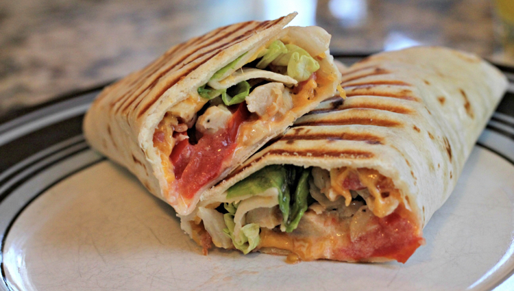 Order BBQ Chicken Wrap food online from Mediterranean Grill And Bar store, New York on bringmethat.com
