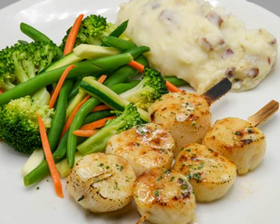 Order Sea Scallops food online from Mitchell's Fish Market store, Pittsburgh on bringmethat.com