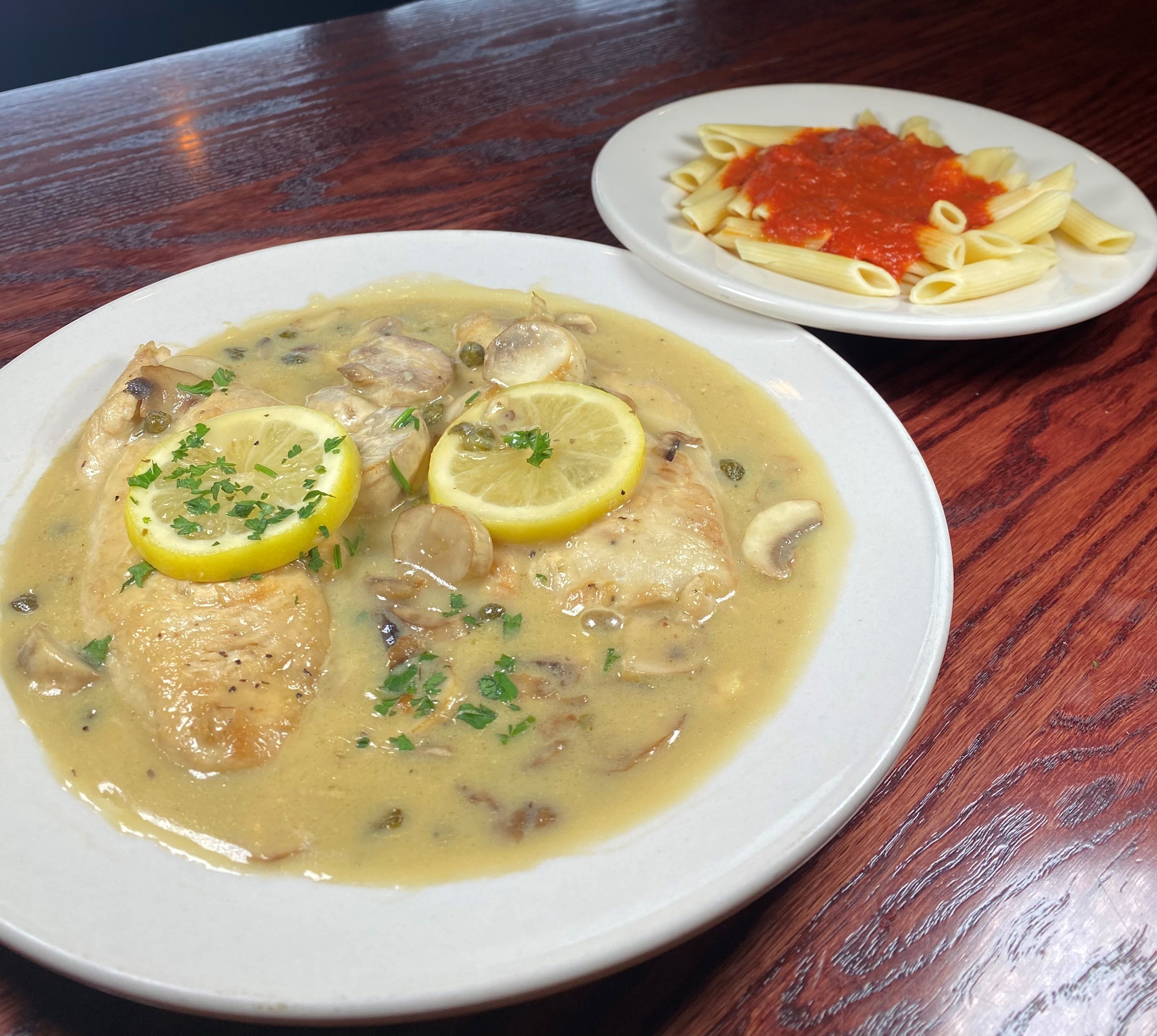 Order Chicken Piccata food online from Franklin Chateau store, Franklin on bringmethat.com