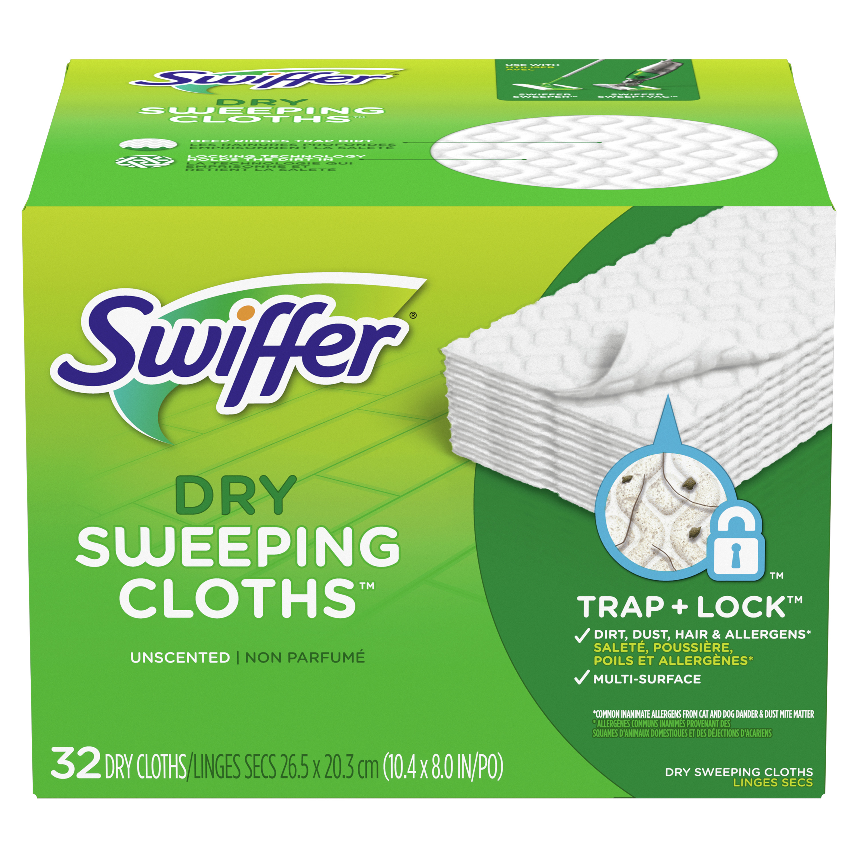 Order Swiffer Sweeper Dry Sweeping Pad, Multi Surface Refills for Dusters Floor Mop, Unscented - 32 ct food online from Rite Aid store, Aston on bringmethat.com