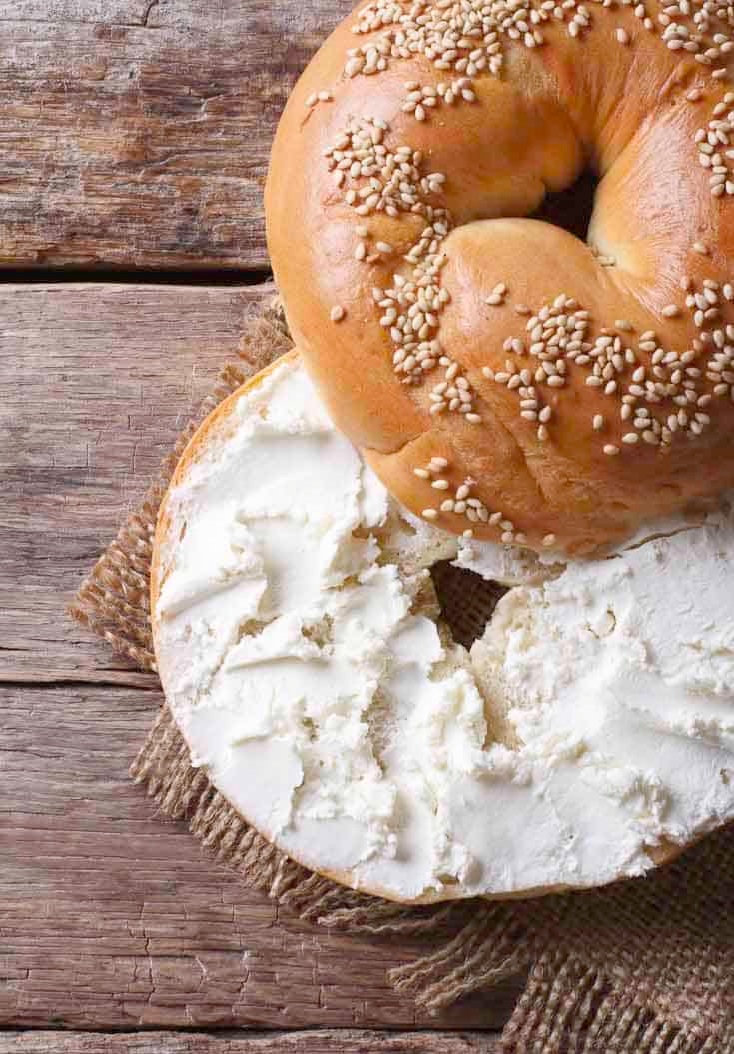 Order Bagel with Cream Cheese food online from Christos' mini mart store, Jersey City on bringmethat.com