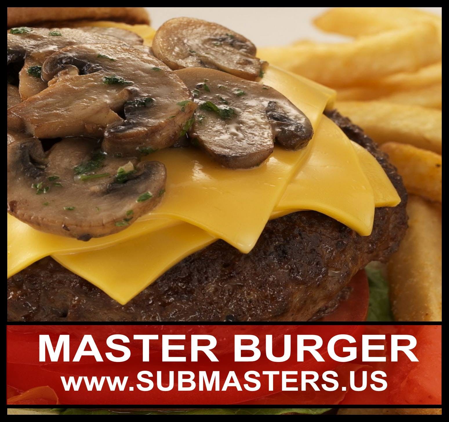 Order Master Burger - 2/3 Pounds food online from Submaster Supreme store, North Tonawanda on bringmethat.com