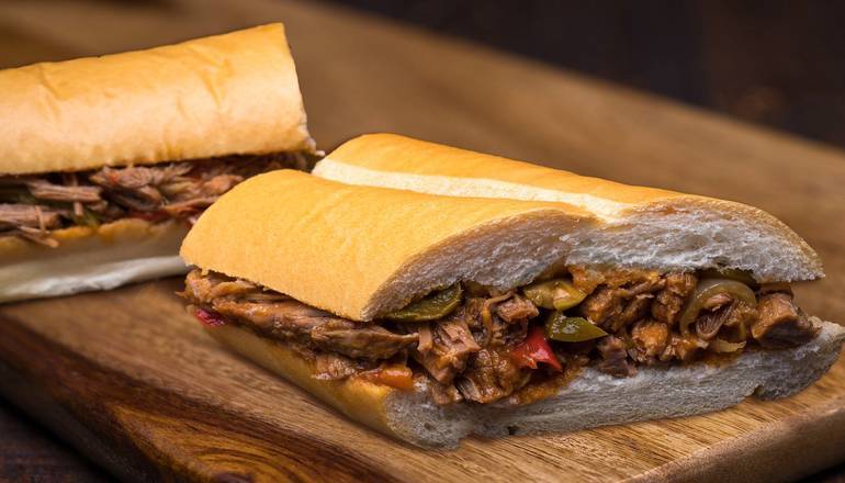 Order Ropa Vieja Sandwich (Cuban-Style Stewed Beef) food online from Porto Bakery & Cafe store, Buena Park on bringmethat.com