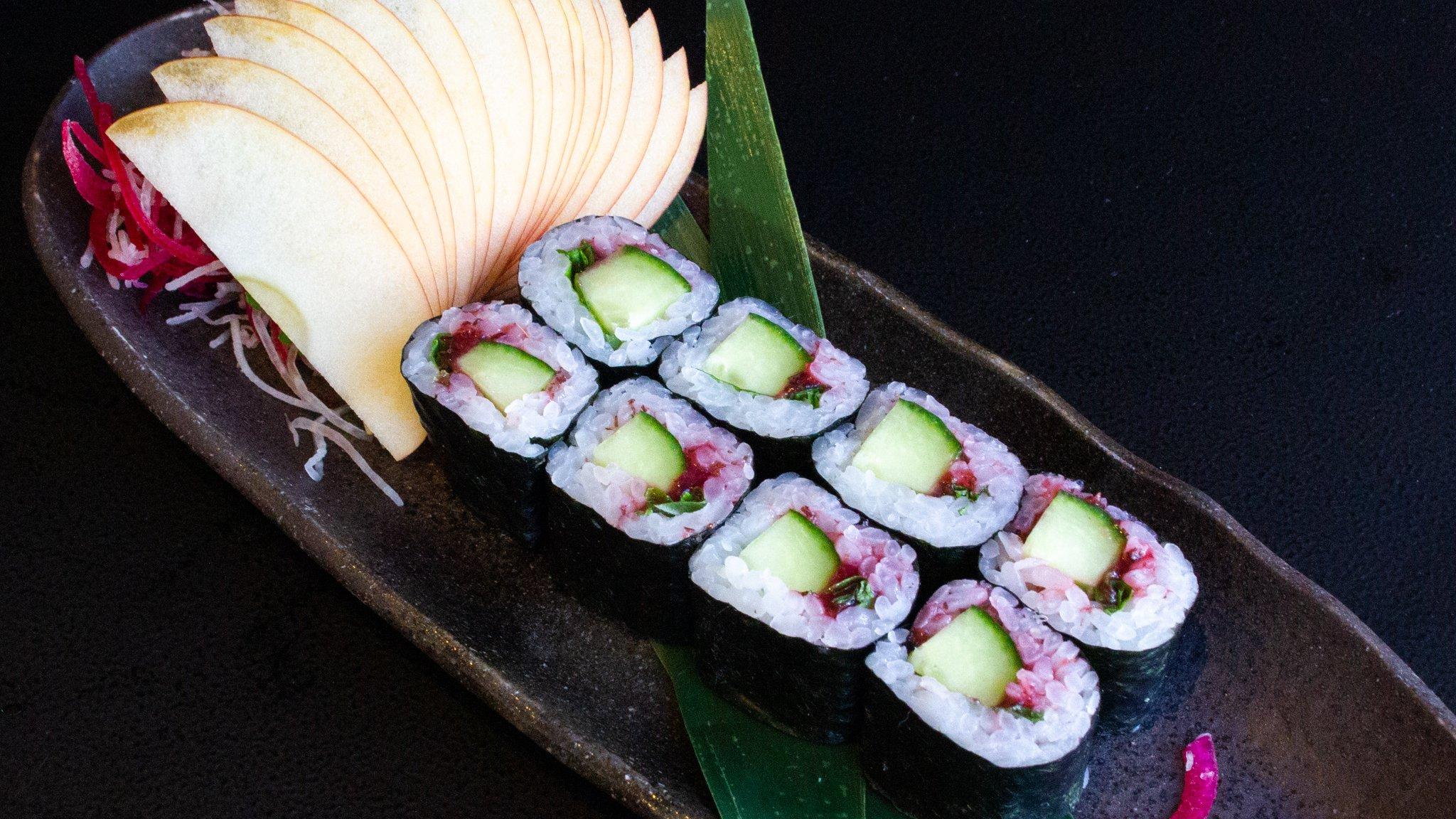 Order Ume Shiso Maki Roll food online from Hapa Sushi Grill and Sake Bar Lodo store, Denver on bringmethat.com
